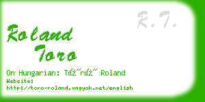 roland toro business card